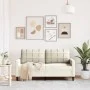 Sofá de 2 plazas terciopelo color crema 140 cm de , Sofás - Ref: Foro24-4007632, Precio: 243,39 €, Descuento: %