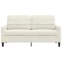 Sofá de 2 plazas terciopelo color crema 140 cm de , Sofás - Ref: Foro24-4007632, Precio: 243,39 €, Descuento: %