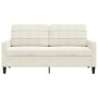 Sofá de 2 plazas terciopelo color crema 140 cm de , Sofás - Ref: Foro24-4007632, Precio: 248,11 €, Descuento: %