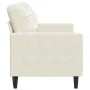 Sofá de 2 plazas terciopelo color crema 140 cm de , Sofás - Ref: Foro24-4007632, Precio: 243,39 €, Descuento: %