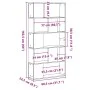 Librería 5 niveles madera ingeniería negra 80,5x23,5x162,5 cm de , Librerías y estanterías - Ref: Foro24-852772, Precio: 53,9...