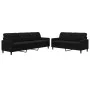 Juego de sofás con cojines 2 piezas terciopelo negro de , Sofás - Ref: Foro24-3278476, Precio: 480,79 €, Descuento: %