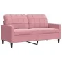 Juego de sofás con cojines 2 piezas terciopelo rosa de , Sofás - Ref: Foro24-3278474, Precio: 575,72 €, Descuento: %