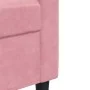 Set of sofas with 3 pink velvet cushions by , Sofas - Ref: Foro24-3278434, Price: 736,84 €, Discount: %