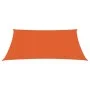 Toldo de vela HDPE naranja 160 g/m² 3,6x3,6 m de vidaXL, Sombrillas - Ref: Foro24-311660, Precio: 42,22 €, Descuento: %