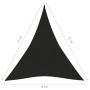Toldo de vela negro HDPE 160 g/m² 4x5x5 m de vidaXL, Sombrillas - Ref: Foro24-311756, Precio: 28,34 €, Descuento: %