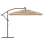Sombrilla de jardín con LEDs poste acero marrón 290x290x238 cm de , Sombrillas - Ref: Foro24-4005088, Precio: 196,01 €, Descu...
