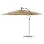 Sombrilla de jardín con LEDs poste acero marrón 290x290x238 cm de , Sombrillas - Ref: Foro24-4005088, Precio: 196,01 €, Descu...