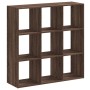 Estantería madera de ingeniería marrón roble 102x32x102 cm de , Librerías y estanterías - Ref: Foro24-852822, Precio: 88,14 €...