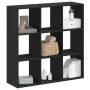 Estantería de madera de ingeniería negra 102x32x102 cm de , Librerías y estanterías - Ref: Foro24-852817, Precio: 91,36 €, De...