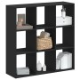 Estantería de madera de ingeniería negra 102x32x102 cm de , Librerías y estanterías - Ref: Foro24-852817, Precio: 92,95 €, De...