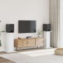 Soportes altavoces 2 uds madera ingeniería blanco 30x30x80 cm de , Soportes para altavoces - Ref: Foro24-852663, Precio: 88,5...