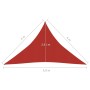 Toldo de vela HDPE rojo 160 g/m² 4x4x5,8 m de vidaXL, Sombrillas - Ref: Foro24-311644, Precio: 27,99 €, Descuento: %