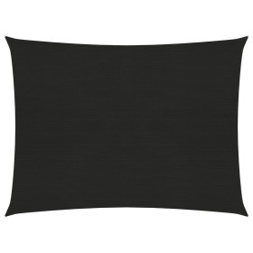 Toldo de vela negro HDPE 160 g/m² 3x4 m de vidaXL, Sombrillas - Ref: Foro24-311732, Precio: 32,83 €, Descuento: %