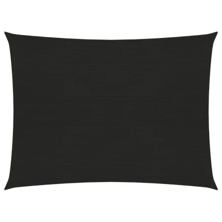 Toldo de vela negro HDPE 160 g/m² 3x4 m de vidaXL, Sombrillas - Ref: Foro24-311732, Precio: 32,08 €, Descuento: %