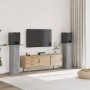 Soportes altavoces 2 uds madera gris Sonoma 30x30x95 cm de , Soportes para altavoces - Ref: Foro24-852677, Precio: 71,75 €, D...