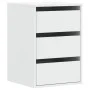 Engineered wood white corner chest of drawers 40x41x58 cm by , Drawers - Ref: Foro24-852834, Price: 70,58 €, Discount: %