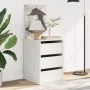 Engineered wood white corner chest of drawers 40x41x58 cm by , Drawers - Ref: Foro24-852834, Price: 70,58 €, Discount: %