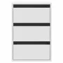 Engineered wood white corner chest of drawers 40x41x58 cm by , Drawers - Ref: Foro24-852834, Price: 70,58 €, Discount: %