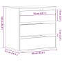 Cajonera de esquina madera ingeniería gris Sonoma 60x41x58 cm de , Cajoneras - Ref: Foro24-852848, Precio: 82,26 €, Descuento: %