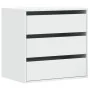 White engineered wood corner chest of drawers 60x41x58 cm by , Drawers - Ref: Foro24-852843, Price: 89,62 €, Discount: %
