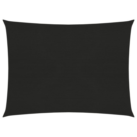 Toldo de vela negro HDPE 160 g/m² 3,5x4,5 m de vidaXL, Sombrillas - Ref: Foro24-311736, Precio: 41,14 €, Descuento: %