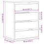 Cajonera de esquina madera ingeniería roble ahumado 60x41x76 cm de , Cajoneras - Ref: Foro24-852874, Precio: 111,45 €, Descue...