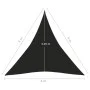 Toldo de vela HDPE negro 160 g/m² 4x4x4 m de vidaXL, Sombrillas - Ref: Foro24-311753, Precio: 23,06 €, Descuento: %