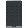 Cobertizo para 2 cubos de basura acero antracita 138x79x117 cm de , Soportes para contenedores de residuos - Ref: Foro24-3279...