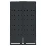 Cobertizo para 2 cubos de basura acero antracita 138x79x117 cm de , Soportes para contenedores de residuos - Ref: Foro24-3279...