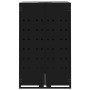 Cobertizo de contenedor de basura acero negro 69x79x117 cm de , Soportes para contenedores de residuos - Ref: Foro24-4008424,...