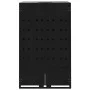 Cobertizo de contenedor de basura acero negro 69x79x117 cm de , Soportes para contenedores de residuos - Ref: Foro24-4008424,...
