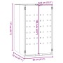 Cobertizo de contenedor de basura acero negro 69x79x117 cm de , Soportes para contenedores de residuos - Ref: Foro24-4008424,...
