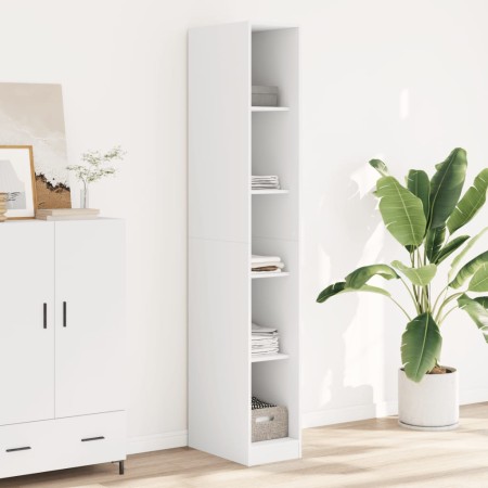Armario de madera de ingeniería blanco 30x50x200 cm de , Armarios roperos - Ref: Foro24-3307702, Precio: 183,05 €, Descuento: %