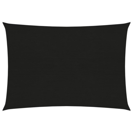 Toldo de vela HDPE negro 160 g/m² 3x4,5 m de vidaXL, Sombrillas - Ref: Foro24-311733, Precio: 42,35 €, Descuento: %