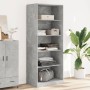 Armario de madera de ingeniería gris hormigón 80x50x200 cm de , Armarios roperos - Ref: Foro24-3307723, Precio: 153,13 €, Des...
