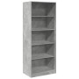 Armario de madera de ingeniería gris hormigón 80x50x200 cm de , Armarios roperos - Ref: Foro24-3307723, Precio: 153,13 €, Des...