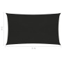 Toldo de vela HDPE negro 160 g/m² 2x5 m de vidaXL, Sombrillas - Ref: Foro24-311726, Precio: 30,52 €, Descuento: %