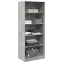 Armario de madera de ingeniería gris hormigón 80x50x200 cm de , Armarios roperos - Ref: Foro24-3307723, Precio: 153,13 €, Des...