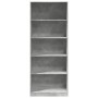 Armario de madera de ingeniería gris hormigón 80x50x200 cm de , Armarios roperos - Ref: Foro24-3307723, Precio: 153,13 €, Des...