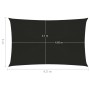 Toldo de vela HDPE negro 160 g/m² 3x4,5 m de vidaXL, Sombrillas - Ref: Foro24-311733, Precio: 42,35 €, Descuento: %