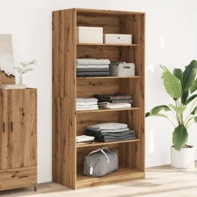 Armario de madera de ingeniería roble artesanal 100x50x200 cm de , Armarios roperos - Ref: Foro24-3307737, Precio: 180,93 €, ...