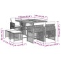 Set comedor jardín 9 pzas y cojines ratán sintético gris de , Conjuntos de jardín - Ref: Foro24-3210782, Precio: 432,50 €, De...