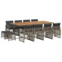 Set comedor de jardín con cojines 13 pzas ratán sintético gris de , Conjuntos de jardín - Ref: Foro24-3210806, Precio: 832,03...
