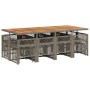 Set comedor de jardín con cojines 13 pzas ratán sintético gris de , Conjuntos de jardín - Ref: Foro24-3210806, Precio: 832,03...