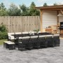 Set comedor de jardín con cojines 15 pzas ratán sintético negro de , Conjuntos de jardín - Ref: Foro24-3210810, Precio: 779,1...