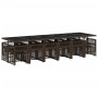 Set de muebles jardín 17 pzas y cojines ratán sintético marrón de , Conjuntos de jardín - Ref: Foro24-3210825, Precio: 923,68...