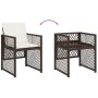 Set de muebles jardín 17 pzas y cojines ratán sintético marrón de , Conjuntos de jardín - Ref: Foro24-3210825, Precio: 923,68...