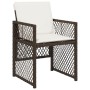 Set comedor de jardín 11 pzas y cojines ratán sintético marrón de , Conjuntos de jardín - Ref: Foro24-3210789, Precio: 490,98...