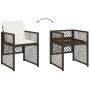 Set comedor de jardín 11 pzas y cojines ratán sintético marrón de , Conjuntos de jardín - Ref: Foro24-3210789, Precio: 490,98...